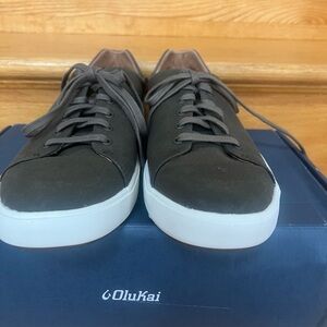 OluKai Brown Sneakers with White Sole and Comfortable Design